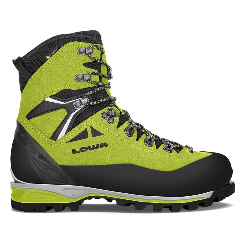 LOWA Boots Men's Alpine Expert II GTX-Lime/Black - Click Image to Close