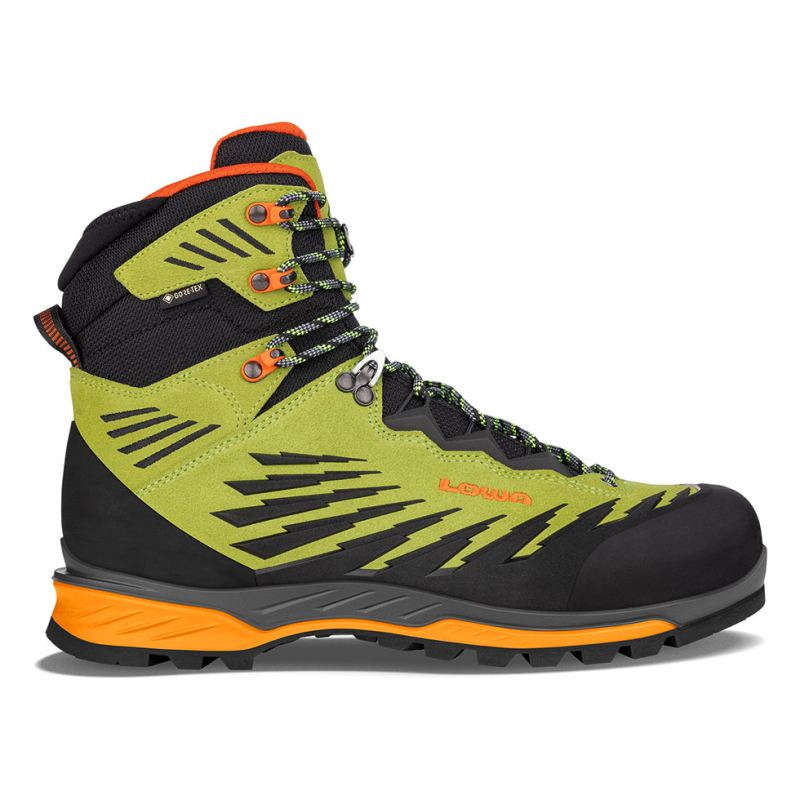 LOWA Boots Men's Alpine Evo GTX-Lime/Black - Click Image to Close