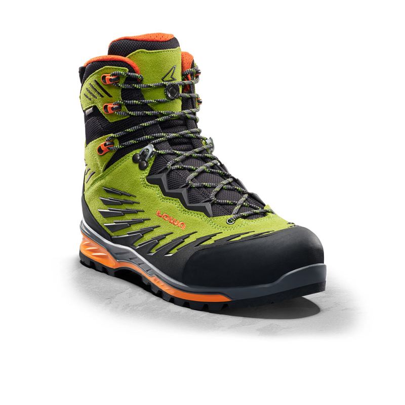 LOWA Boots Men's Alpine Evo GTX-Lime/Black