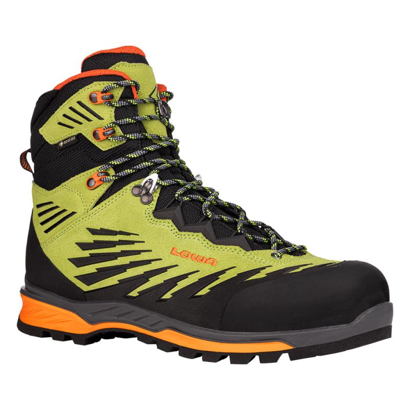 LOWA Boots Men's Alpine Evo GTX-Lime/Black