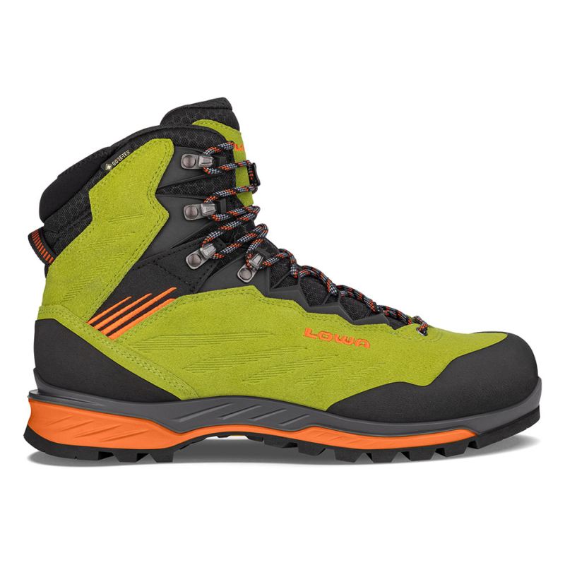 LOWA Boots Men's Cadin II GTX Mid-Lime/Flame