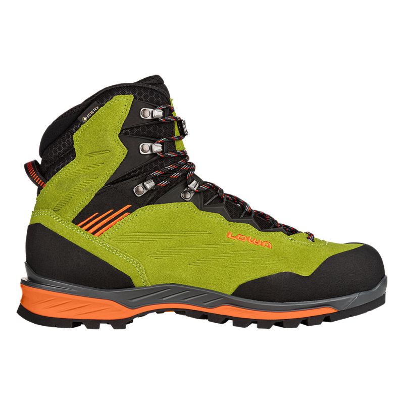 LOWA Boots Men's Cadin II GTX Mid-Lime/Flame