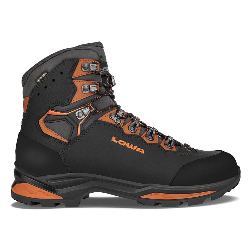 LOWA Boots Men's Camino Evo GTX-Black/Orange - Click Image to Close