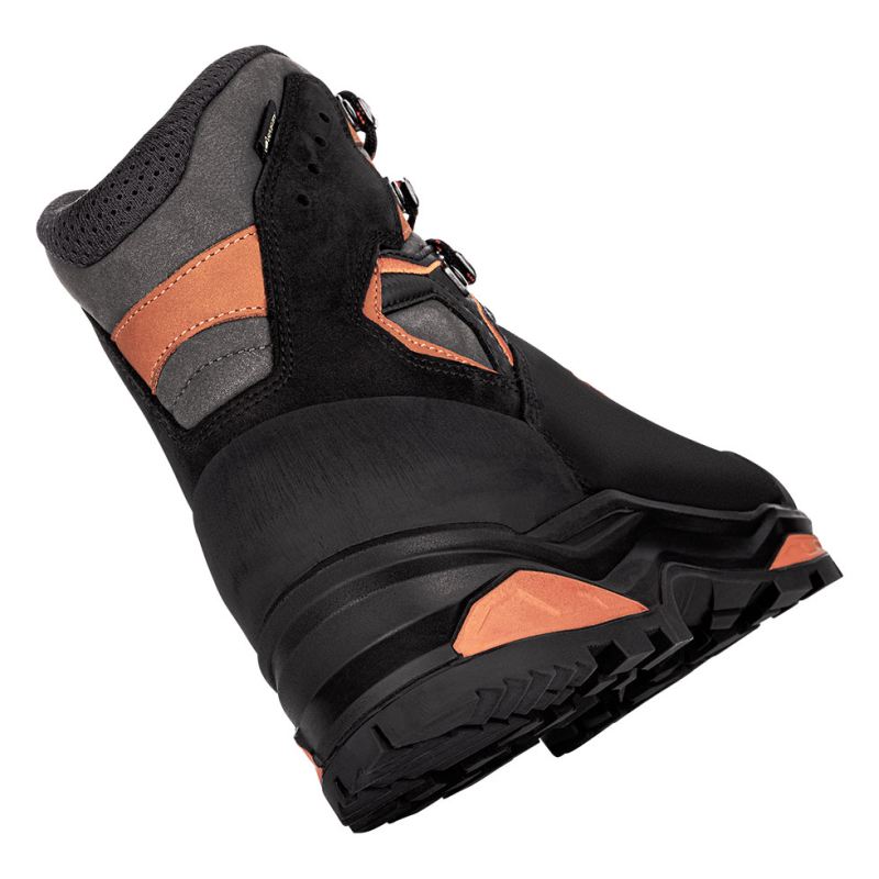 LOWA Boots Men's Camino Evo GTX-Black/Orange - Click Image to Close