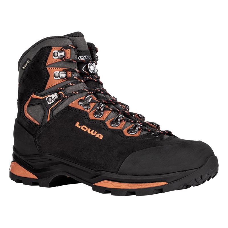 LOWA Boots Men's Camino Evo GTX-Black/Orange