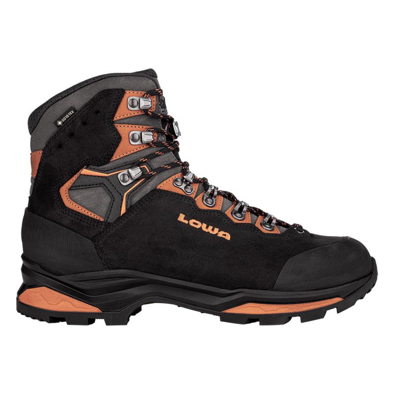 LOWA Boots Men's Camino Evo GTX-Black/Orange - Click Image to Close