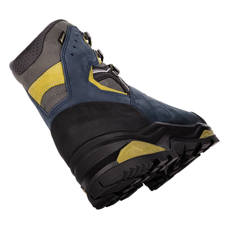 LOWA Boots Men's Camino Evo GTX-Steel Blue/Kiwi