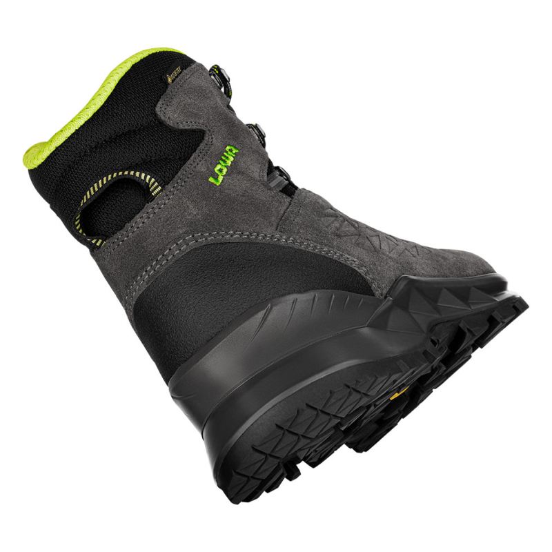 LOWA Boots Men's LOWA Explorer II GTX Mid-Anthracite/Lime