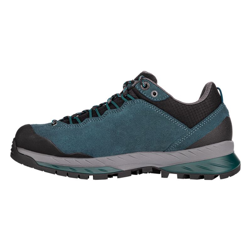 LOWA Boots Women's Delago GTX Lo Ws-Petrol/Aquamarine - Click Image to Close