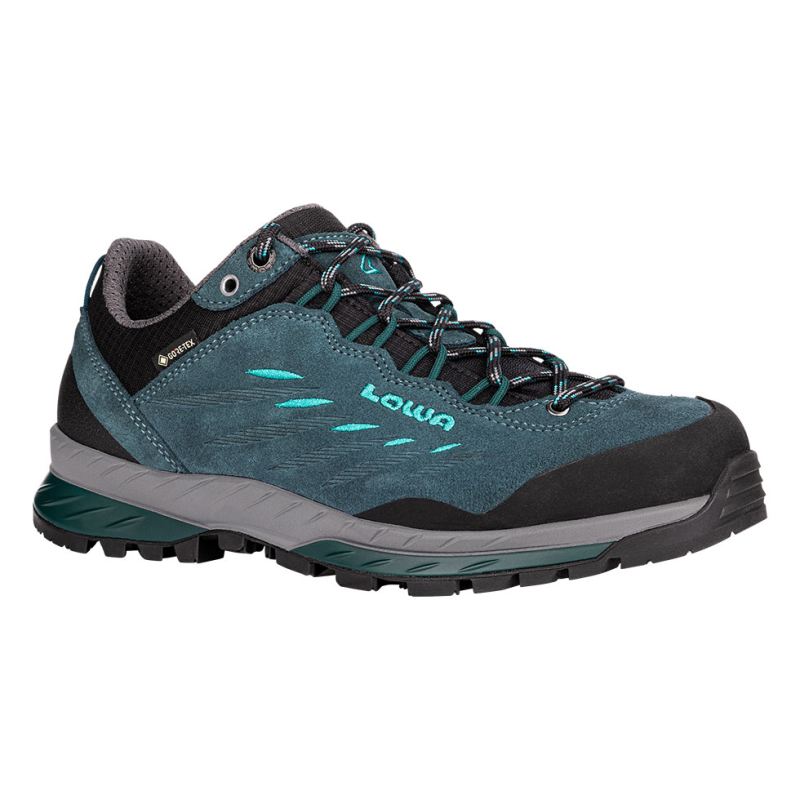 LOWA Boots Women's Delago GTX Lo Ws-Petrol/Aquamarine