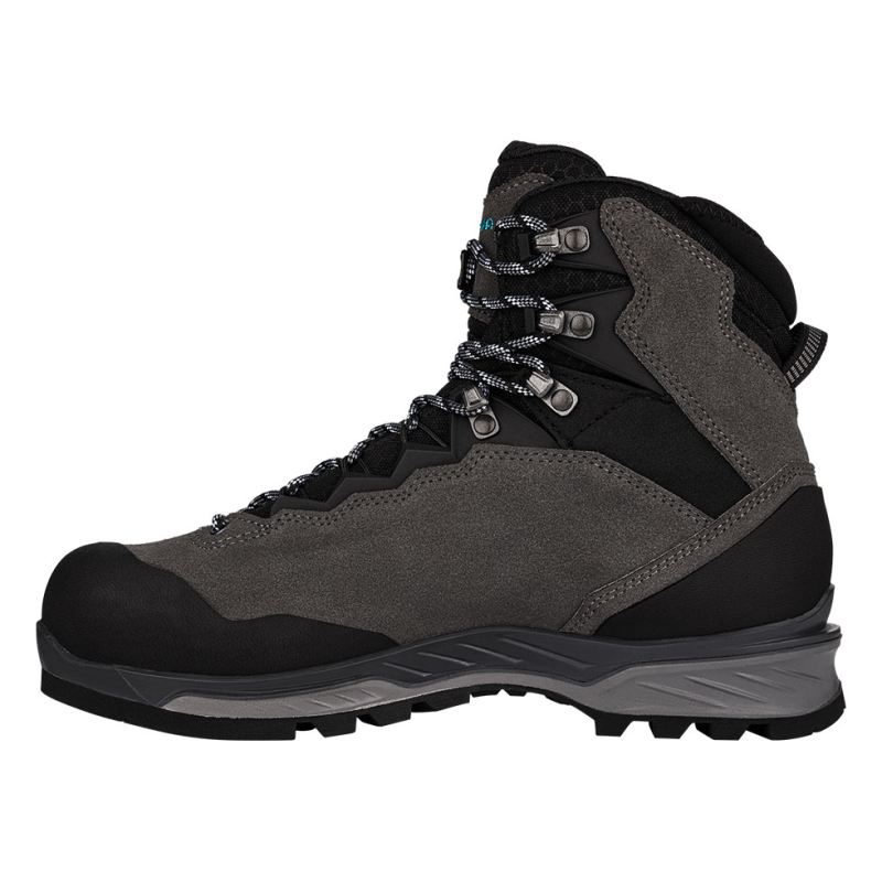 LOWA Boots Women's Cadin II GTX Mid Ws-Anthracite/Aquamarine