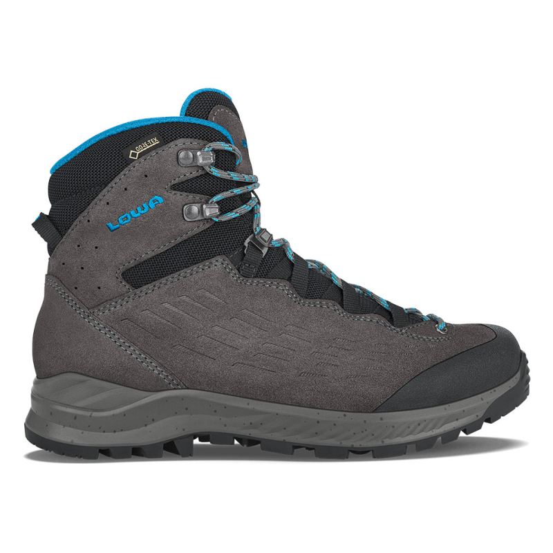 LOWA Boots Women's LOWA Explorer GTX Mid Ws-Anthracite/Turquoise