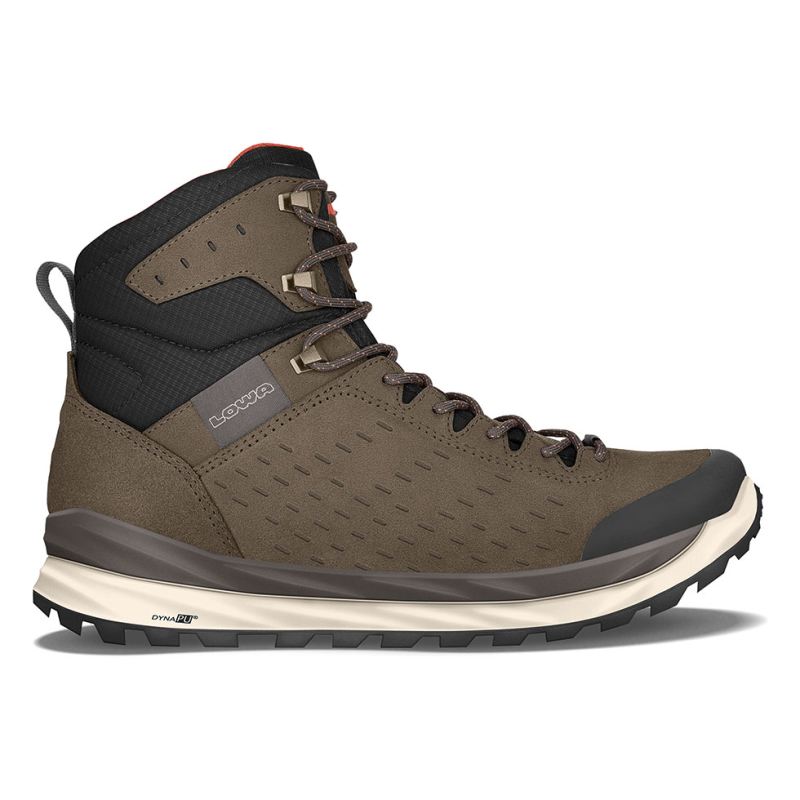 LOWA Boots Men's Malta GTX Mid-Olive - Click Image to Close