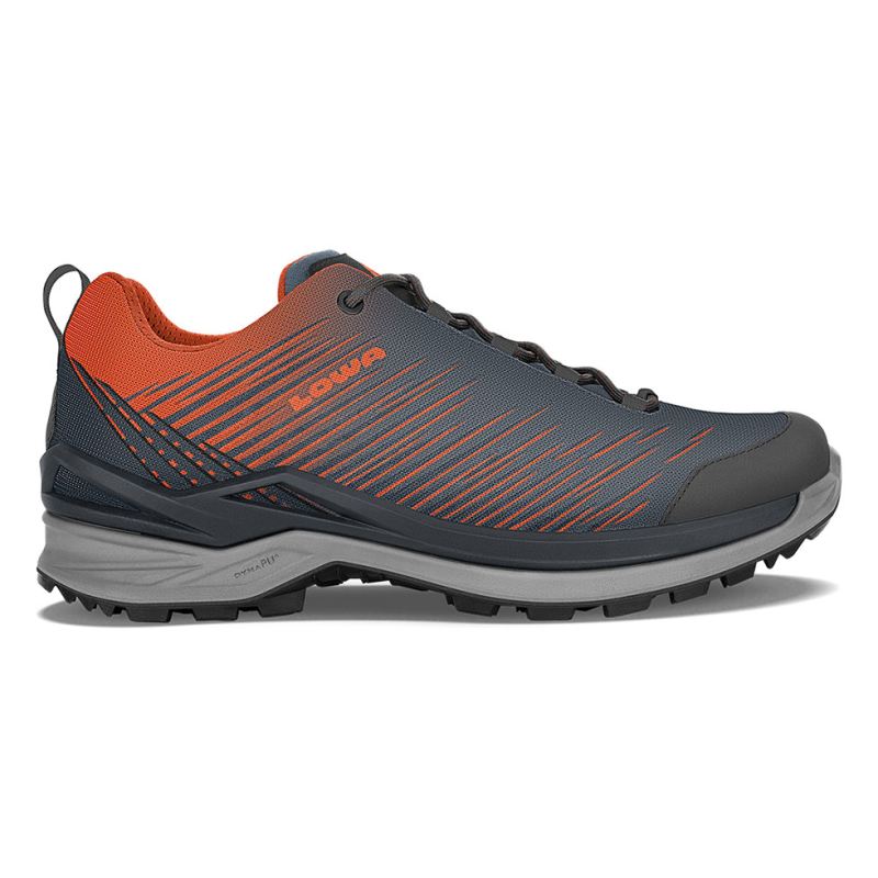 LOWA Boots Men's Zirrox GTX Lo-Navy/Orange - Click Image to Close