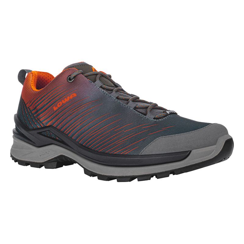 LOWA Boots Men's Zirrox GTX Lo-Navy/Orange