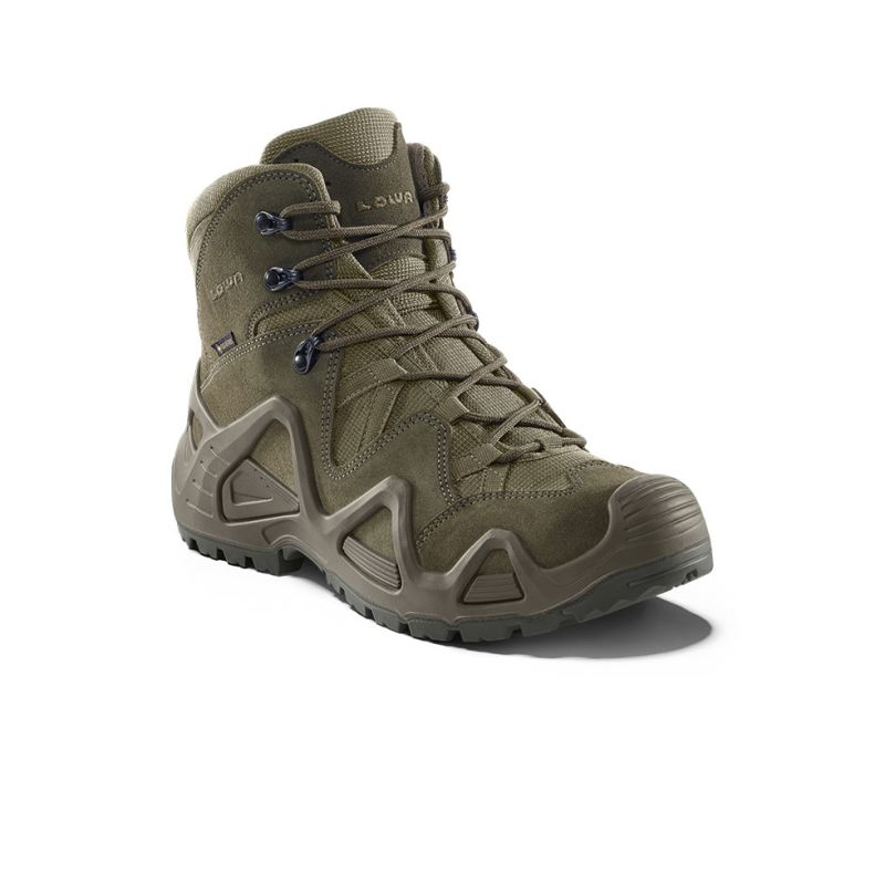 LOWA Boots Men's Zephyr GTX Mid TF-Ranger Green - Click Image to Close