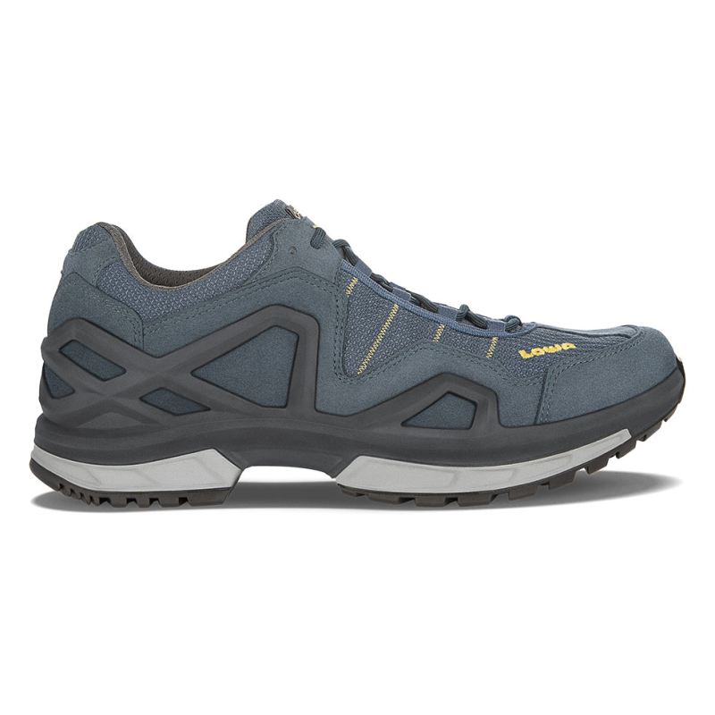 LOWA Boots Men's Gorgon GTX-Steel Blue/Mustard