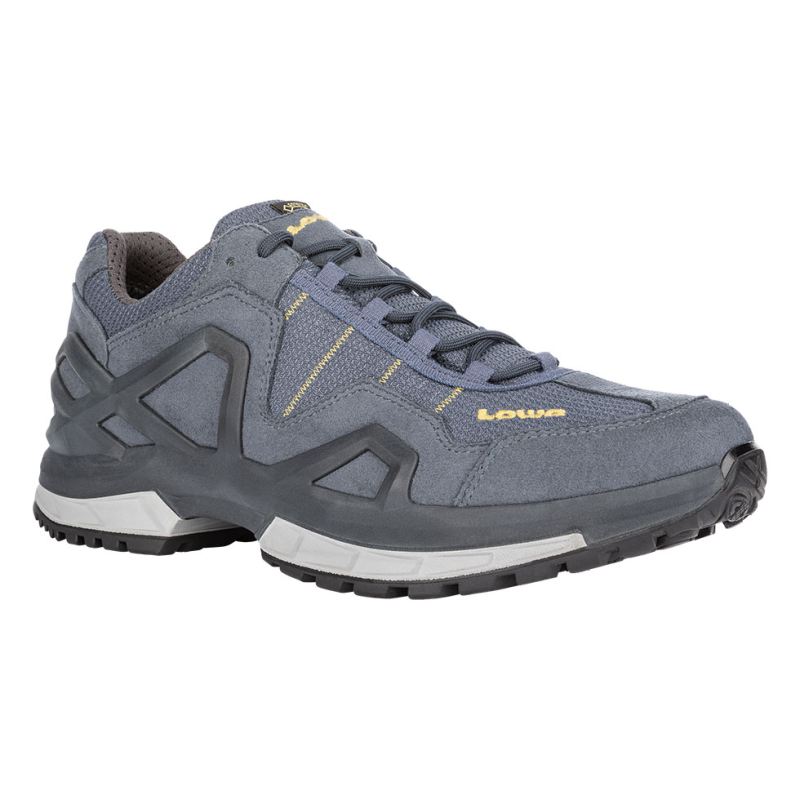 LOWA Boots Men's Gorgon GTX-Steel Blue/Mustard - Click Image to Close