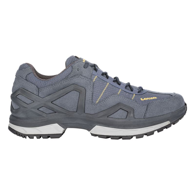 LOWA Boots Men's Gorgon GTX-Steel Blue/Mustard