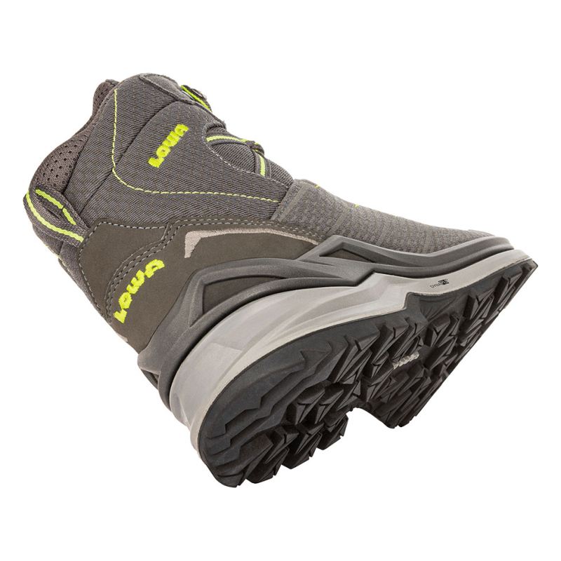 LOWA Boots Men's Ferrox Pro GTX Mid-Graphite/Lime