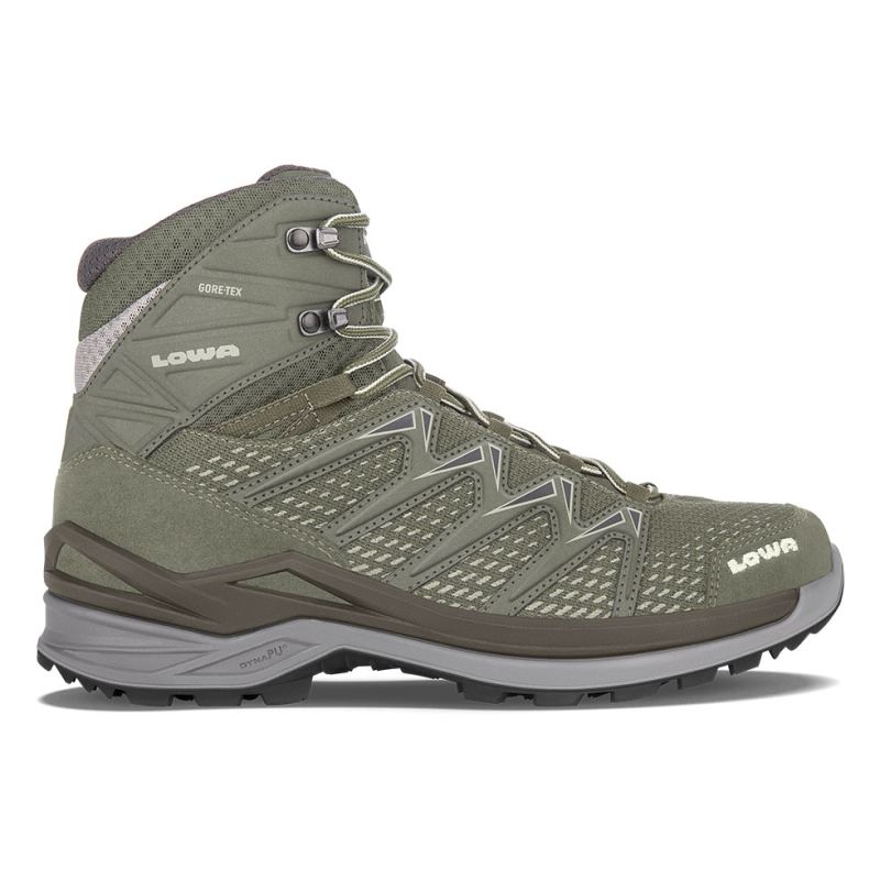 LOWA Boots Men's Innox Pro GTX Mid-Olive - Click Image to Close