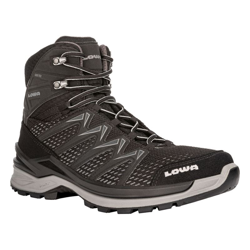 LOWA Boots Men's Innox Pro GTX Mid-Black/Gray