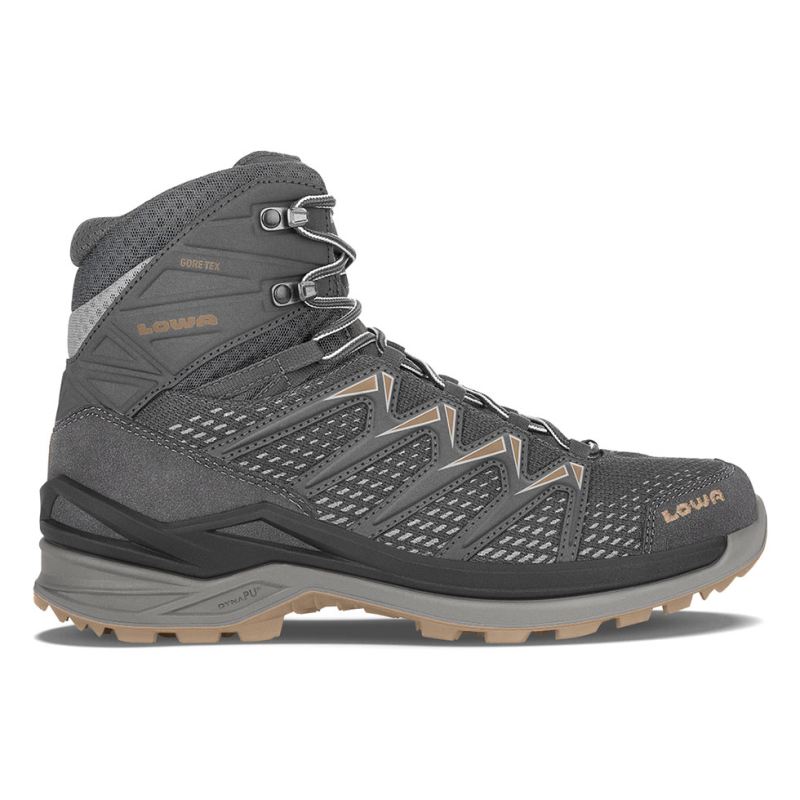 LOWA Boots Men's Innox Pro GTX Mid-Graphite/Bronze