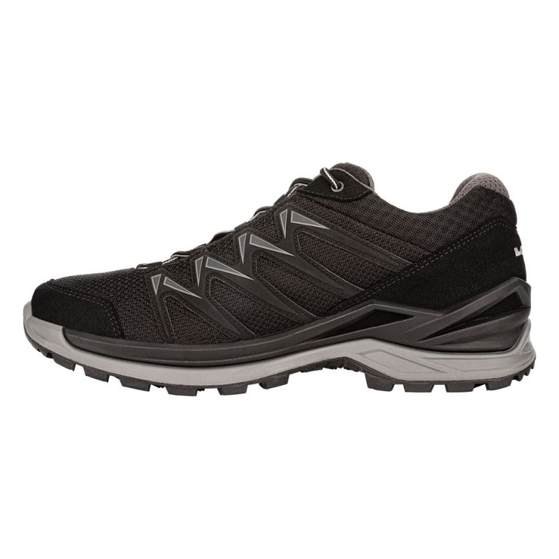 LOWA Boots Men's Innox Pro GTX Lo-Black/Grey - Click Image to Close