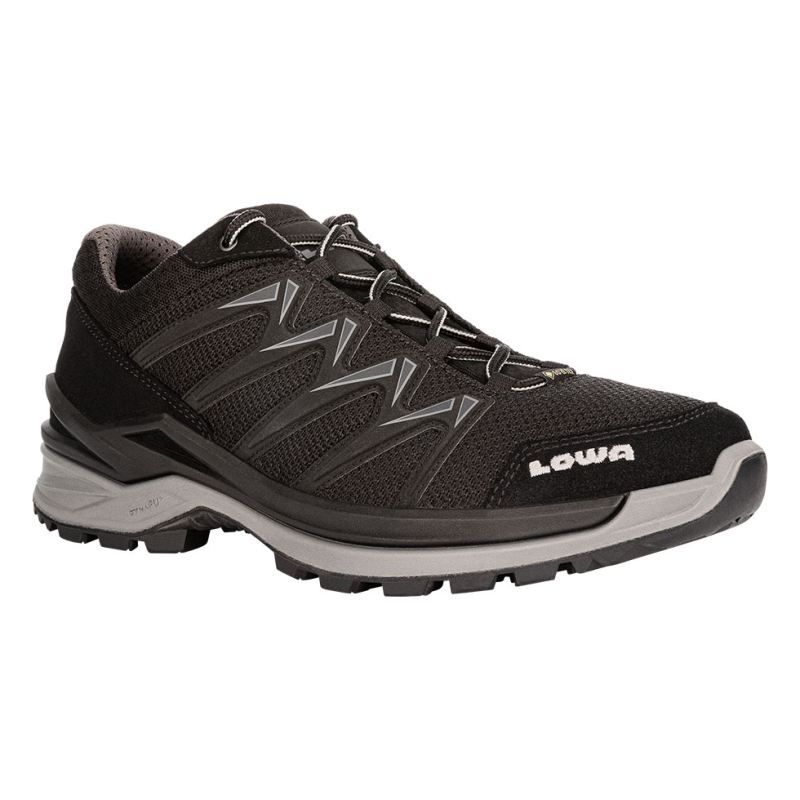 LOWA Boots Men's Innox Pro GTX Lo-Black/Grey - Click Image to Close