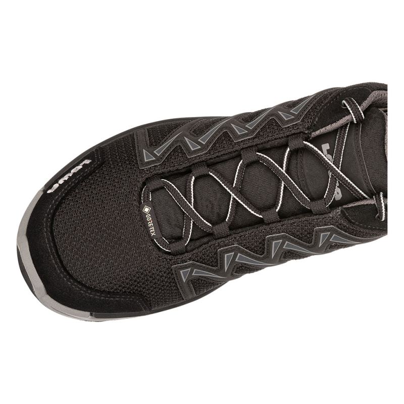 LOWA Boots Men's Innox Pro GTX Lo-Black/Grey - Click Image to Close