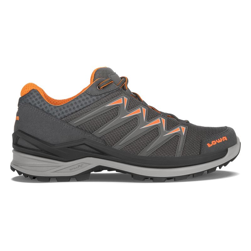 LOWA Boots Men's Innox Pro GTX Lo-Graphite/Orange - Click Image to Close