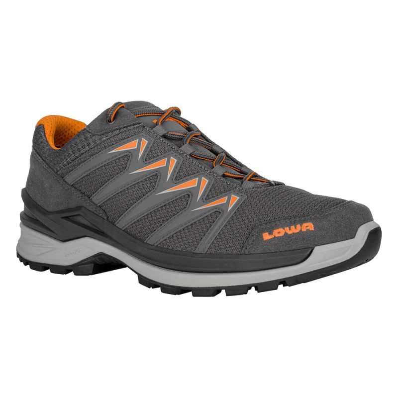 LOWA Boots Men's Innox Pro GTX Lo-Graphite/Orange - Click Image to Close