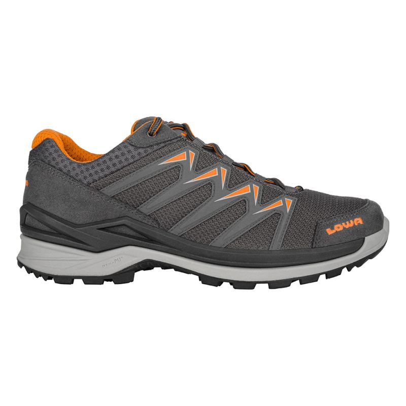 LOWA Boots Men's Innox Pro GTX Lo-Graphite/Orange - Click Image to Close