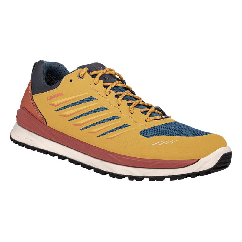 LOWA Boots Men's Axos GTX Lo-Ochre/Rust