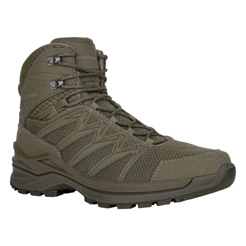 LOWA Boots Men's Innox Pro GTX Mid TF-Ranger Green - Click Image to Close