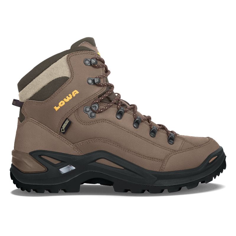 LOWA Boots Men's Renegade GTX Mid-Sepia/Sepia