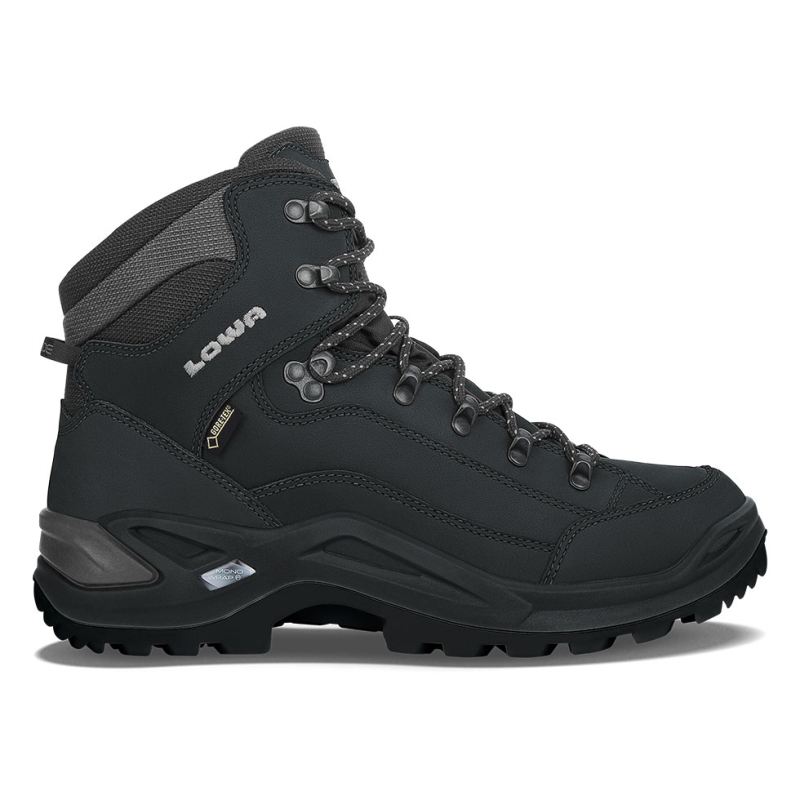 LOWA Boots Men's Renegade GTX Mid-Deep Black