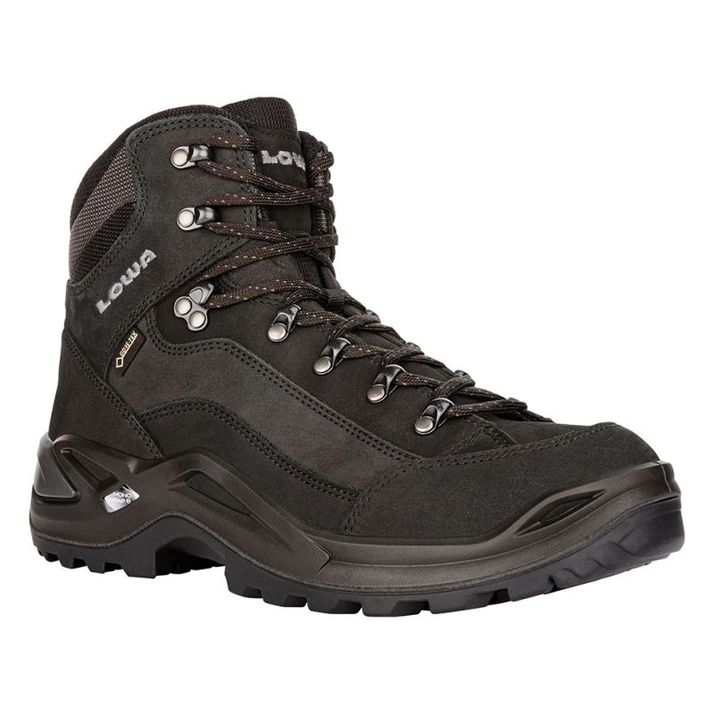 LOWA Boots Men's Renegade GTX Mid-Deep Black