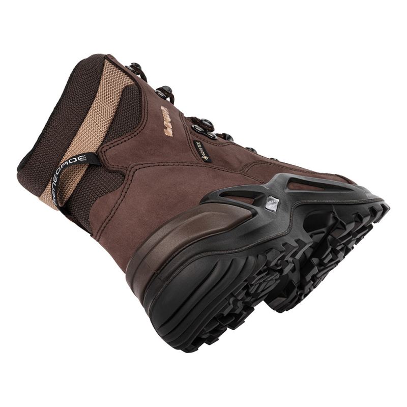 LOWA Boots Men's Renegade GTX Mid-Espresso