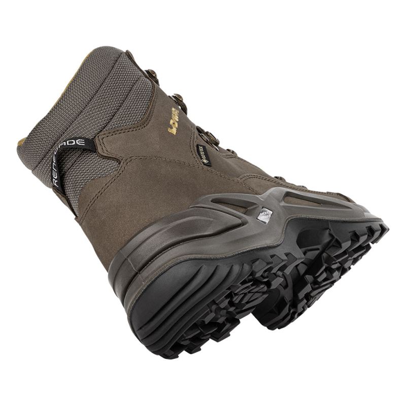 LOWA Boots Men's Renegade GTX Mid-Olive/Mustard