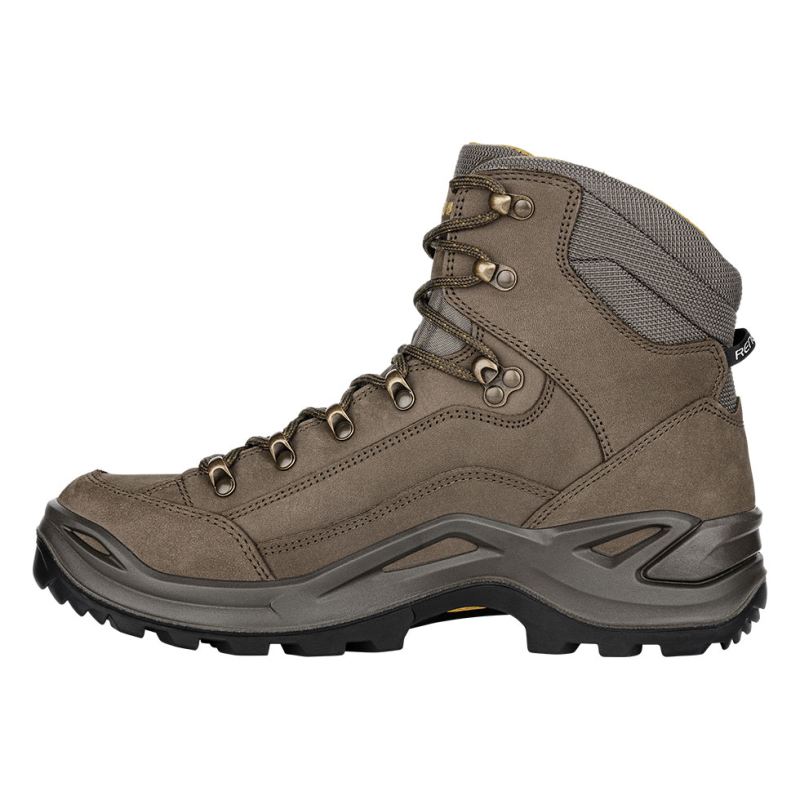 LOWA Boots Men's Renegade GTX Mid-Olive/Mustard