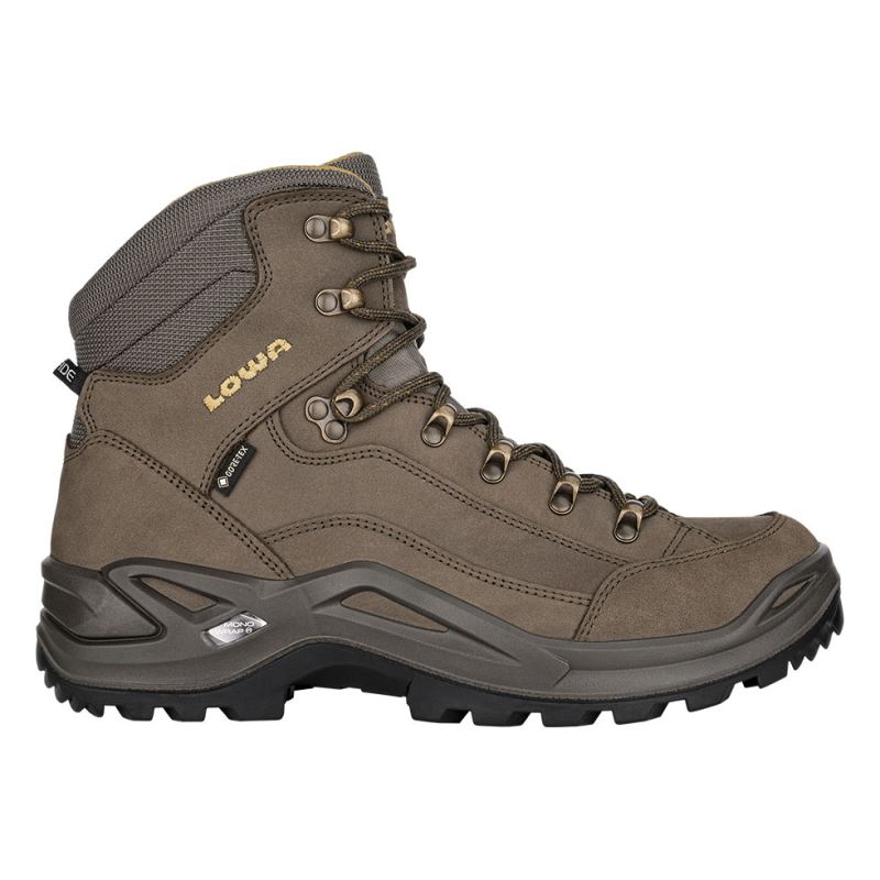 LOWA Boots Men's Renegade GTX Mid-Olive/Mustard