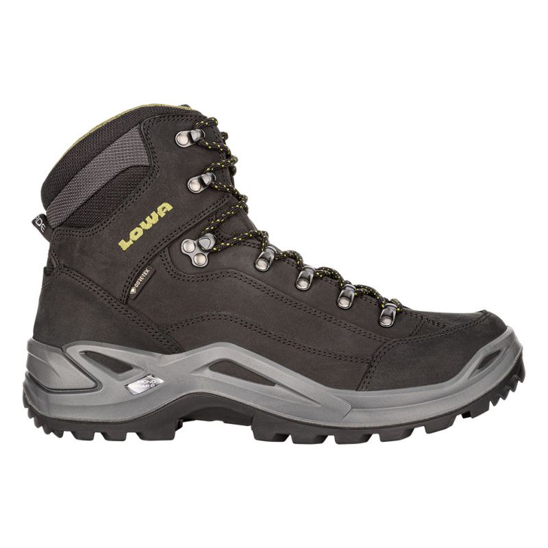 LOWA Boots Men's Renegade GTX Mid-Black/Olive