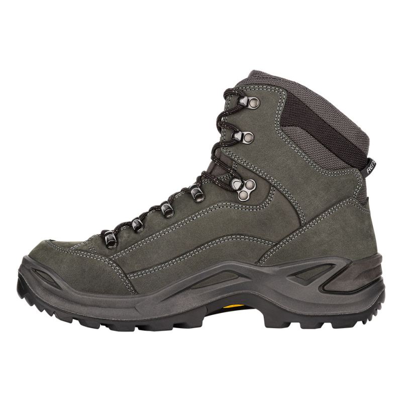 LOWA Boots Men's Renegade GTX Mid-Anthracite/Steel Blue - Click Image to Close