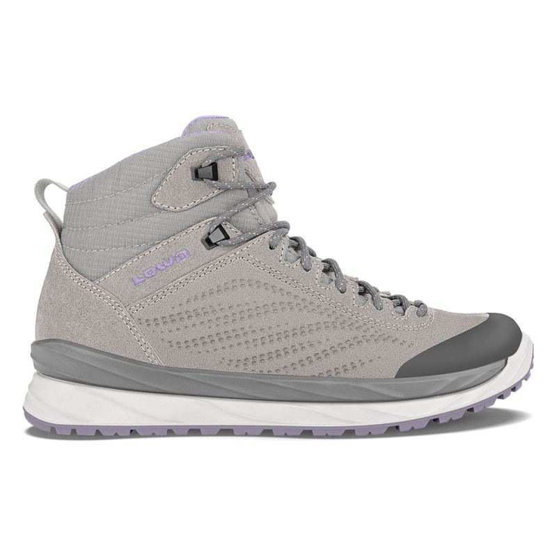 LOWA Boots Women's Malta GTX Mid Ws-Light Grey