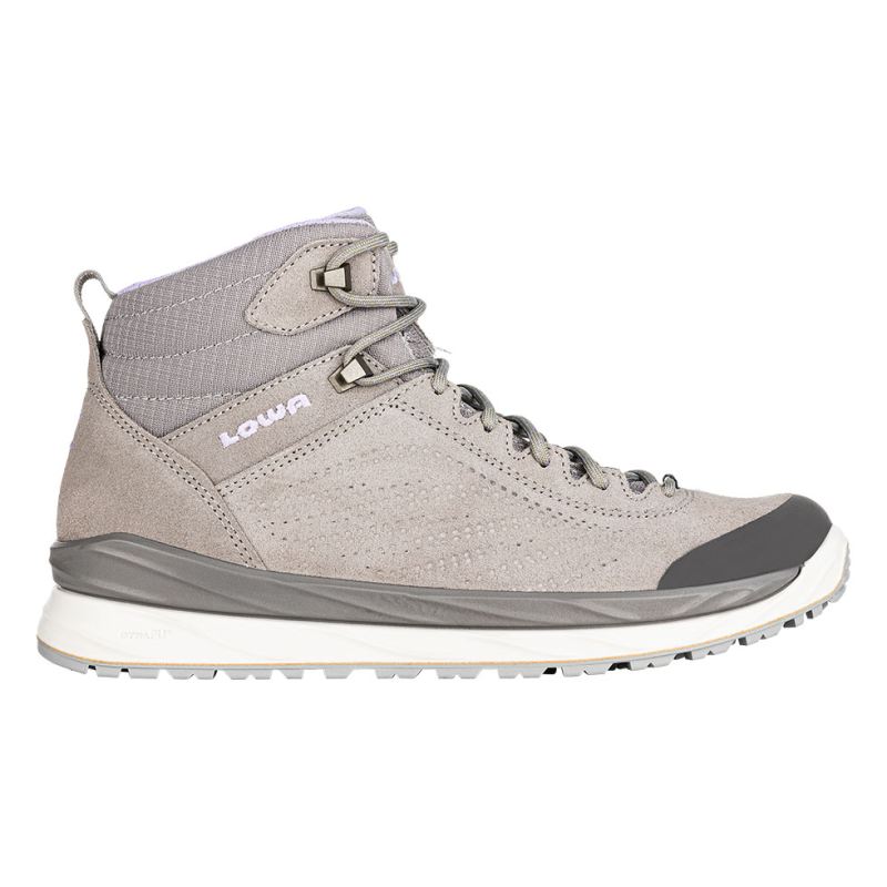 LOWA Boots Women's Malta GTX Mid Ws-Light Grey