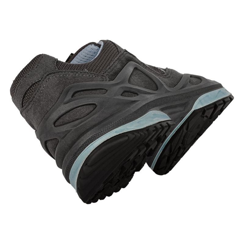 LOWA Boots Women's Gorgon GTX Ws-Anthracite/Ice Blue - Click Image to Close