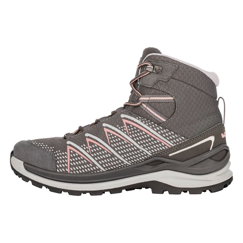 LOWA Boots Women's Ferrox Pro GTX Mid Ws-Graphite/Salmon - Click Image to Close