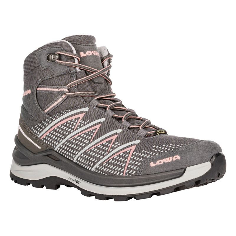 LOWA Boots Women's Ferrox Pro GTX Mid Ws-Graphite/Salmon - Click Image to Close