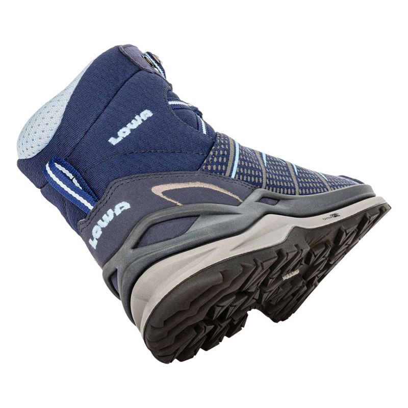 LOWA Boots Women's Ferrox Pro GTX Mid Ws-Navy/Ice Blue - Click Image to Close